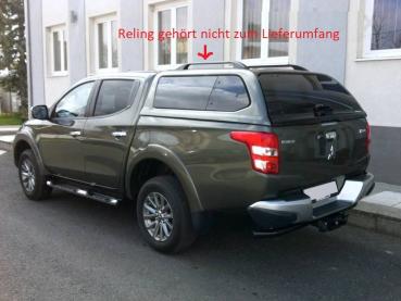 Hardtop mit aufstellbaren Seitenscheiben, in Wagenfarbe lackiert, kabinenhoch, für Mitsubishi L200 Doppelkabiner, Modell 2019